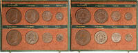 Frankreich Coffret Monnaie de bronze Louis Philippe I, Paris, Pattern -