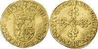 Frankreich Ecu d'or au soleil du Dauphiné Charles IX, Grenoble, Gold -