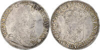 Frankreich 1/2 Écu au Jabot Louis XIV, Paris, Silber, SS+, Gadoury:180 -