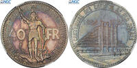 Belgien 40 Francs 1935 Brussels Leopold III, Brussels, Pattern, Silber, NGC MS62