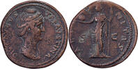 Dupondius/As Diva Faustina I, Rome, Bronze, S+, RIC:1163Aa -