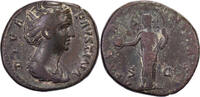 Dupondius/As Diva Faustina I, Rome, Bronze, S+ -