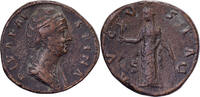 Sesterz Diva Faustina I, Rome, Bronze, SS, RIC:1124 -