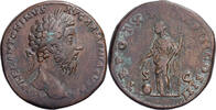 Sesterz Marcus Aurelius, Rome, Bronze, SS, RIC:923 -