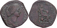 Sesterz Faustina II, Rome, Bronze, SS -