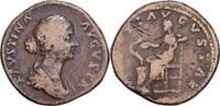 Sesterz Faustina II, Rome, Bronze, S+, RIC:1668A -