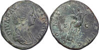 Sesterz Diva Faustina II, Rome, Bronze, SS+ -