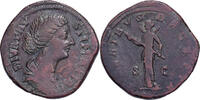 Sesterz Diva Faustina II, Rome, Bronze, S+, RIC:1716 -