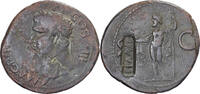 As Auguste, Rome, Countermark, Bronze, S+, RIC:58 -