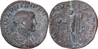 Sesterz Philip II, Rome, Bronze, SS, RIC:256 -
