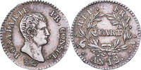 Frankreich Quart Bonaparte Premier Consul, Paris, Silber, VZ -