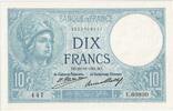 Frankreich 10 Francs Minerve, 1931-10-29, E.60830, VZ+ -