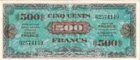 Frankreich 500 Francs Flag/France, VZ+ -