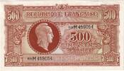 Frankreich 500 Francs Marianne, Undated (1945), 88M, VZ+ -