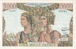 Frankreich 5000 Francs Terre et Mer, 1957-06-06, O.167, SS -