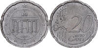 Deutschland 20 Centimes error, Munich, White Metal, UNZ -