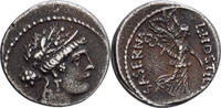 Denarius Roman Republic, Hostilia, Rome, Silber, SS+, Crawford:448/1a -