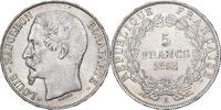 Frankreich 5 Francs 1852 Paris Louis-Napoléon Bonaparte, Paris, Silber, VZ