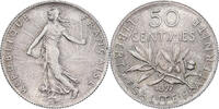 Frankreich 50 Centimes Semeuse, Paris, Silber, VZ+, Gadoury:420 -