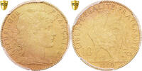 Frankreich 10 Francs Paris, Flan mat, Gold, PCGS, KM:846 -