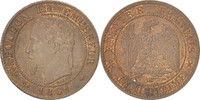 Frankreich Centime Münze, Napoleon III, Napoléon III, Strasbourg, SS -