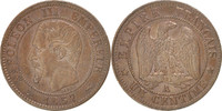 Frankreich Centime Münze, Napoleon III, Napoléon III, Paris, VZ -