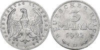Deutschland, Weimarer Republik 3 Mark Munich, Rare, Aluminium, SS+ -