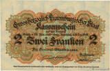 LUXEMBURG 2 Francs 1919 fST