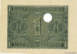 POLEN 1 Zloty Épreuve 1941 fST+