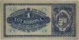 UNGARN 1 Korona 1920 VZ