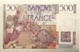 FRANKREICH 500 Francs CHATEAUBRIAND 1945 fST