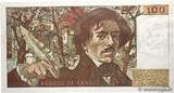 FRANKREICH 100 Francs DELACROIX 1978 fVZ