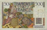 FRANKREICH 500 Francs CHATEAUBRIAND 1953 fSS