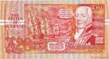 GUERNSEY 20 Pounds Petit numéro 1990 fST