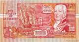 GUERNSEY 20 Pounds Petit numéro 1990 fST