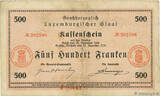 LUXEMBURG 500 Francs 1919 fSS