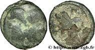 FRANKREICH Bronze à la tête janiforme barbue, classe I GALLIEN - BELGICA - SUESSIONES (Region die Soissons) c. 50-40 AC. (16,5mm, 1,88g, 8h) -