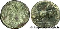 Lot de deux bronzes (semis), au taureau CENTER, UNSPECIFIED c. 15-10 AC. (mm, g, h )