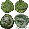 Lot de 2 petits bronzes au taureau (hémi MASSALIA - MARSEILLE c. 150-130 AC. (mm, g, h )