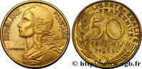 50 centimes Marianne, col à 4 plis V REPUBLIC 1962 (25mm, 6,96g, 6h )