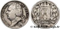 FRANKREICH 1 franc Louis XVIII LUDWIG XVIII Rouen 1817 (23mm, 5g, 6h) -