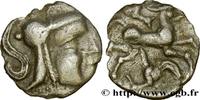 Obole à la tête casquée à droite, revers GALLIA - AULERCI CENOMANI (Area of Le Mans) c. 80-50 AC. (10mm, 0,42g, 3h )