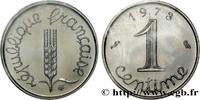 1 centime Épi, avec rebord V REPUBLIC 1973 (15mm, g, 6h )