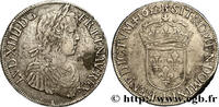 FRANKREICH Écu, portrait à la mèche longue LOUIS XIV THE SUN KING Bayonne 1652 (39mm, 27,13g, 6h) -