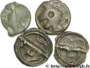 Lot de 4 potins “à la tête diabolique” TURONES (Area of Touraine) c. 80-50 AC. (mm, g, h )