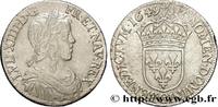 FRANKREICH Demi-écu, portrait à la mèche longue LOUIS XIV THE SUN KING Poitiers 1649 (31mm, 13,46g, 6h) -