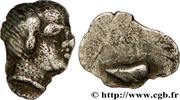 Hémiobole à la tête de satyre et à la co SALUVII après 49 avant J.-C. (8,5mm, 0,23g, 9h )