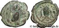 FRANKREICH Bronze à la tête de face, BN. 8405 GALLIEN - BELGICA - AMBIANI (Region die Amiens) Amiens (80) c. 60-40 AC. (16,5mm, 1,91g, 1h) -