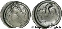 Potin à l’aigle de face, chevelure boucl GALLIA - CARNUTES (Area of the Beauce) c. 52 AC. (18,5mm, 4,01g, 12h )