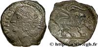 Bronze SVTICOS, classe II au lion VELIOCASSES (Area of Norman Vexin) c. 50-40 AC. (17mm, 3,46g, 9h )